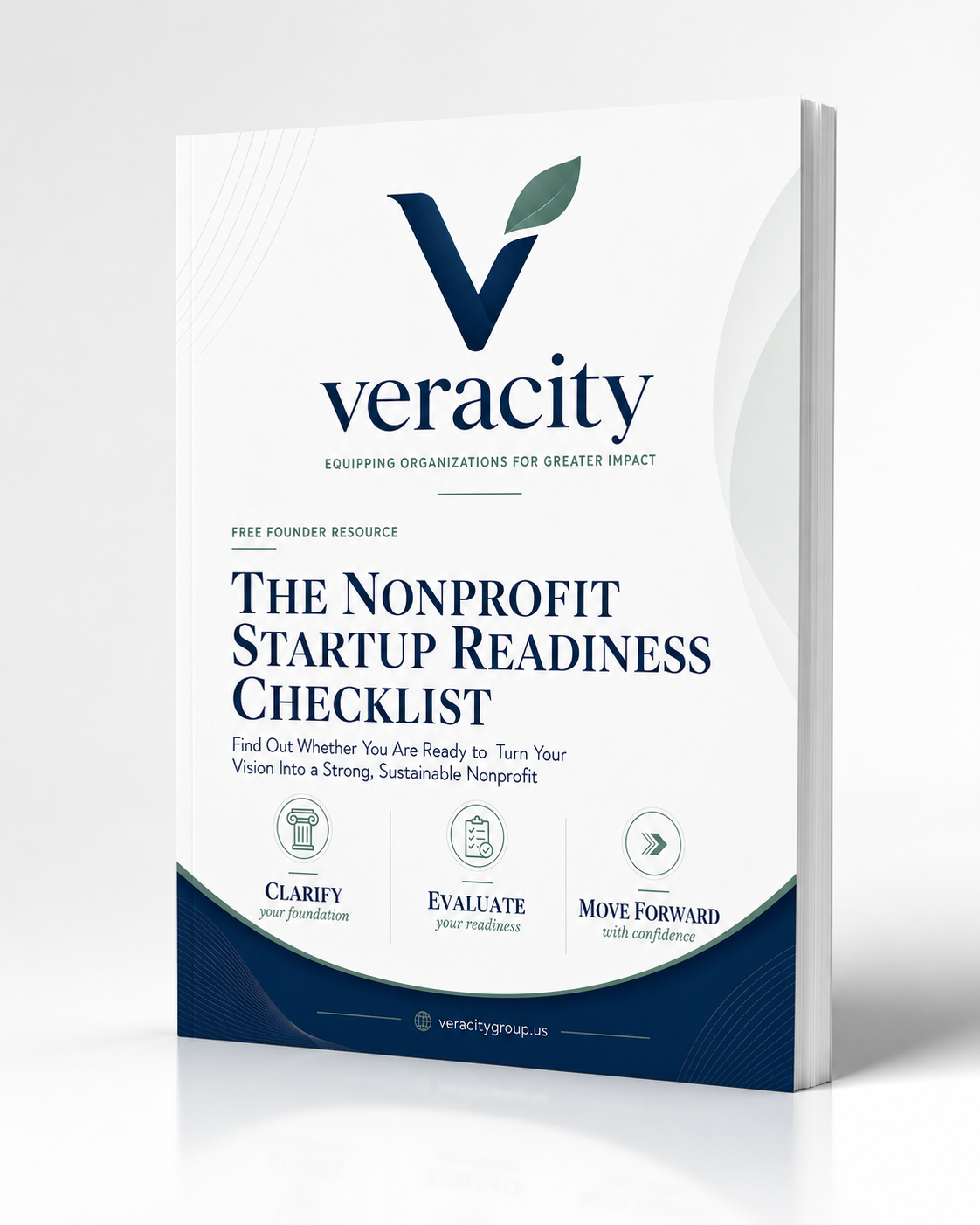 Premium mockup of Veracity’s Nonprofit Startup Readiness Checklist